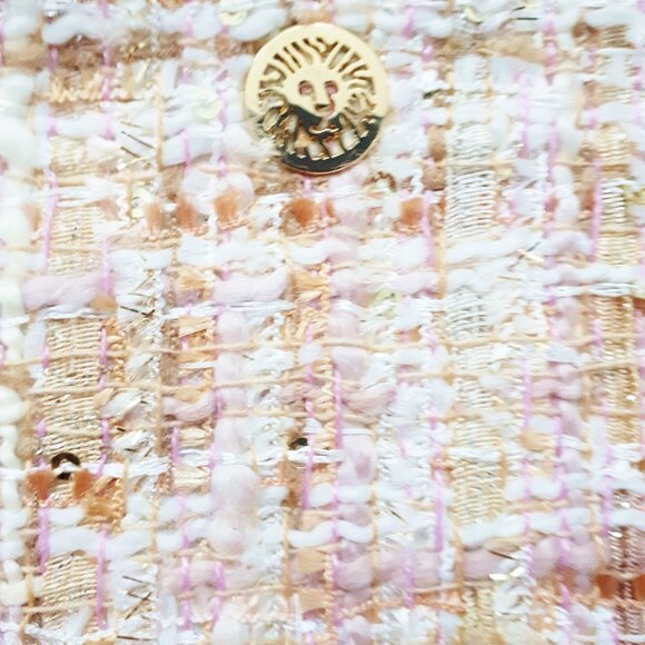 Anne Klein Mini Pink Tweed Clutch NWT - Picture 3 of 6